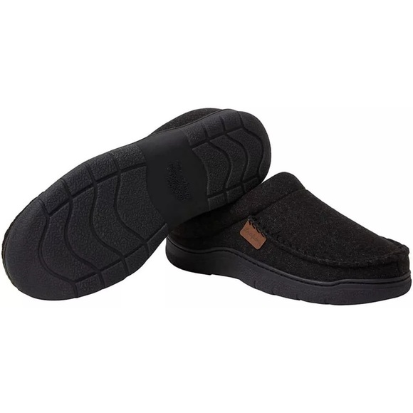 Dearfoams Men's Clog Style Memory Foam Slippers Wool Blend Medium 9/10 - Picture 2 of 11